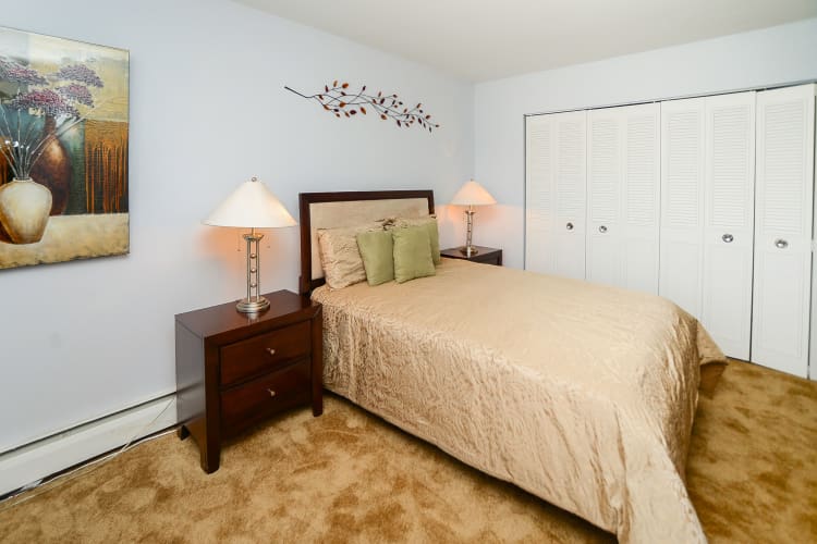 Beautiful bedroom at apartments in Bellmawr, New Jersey
