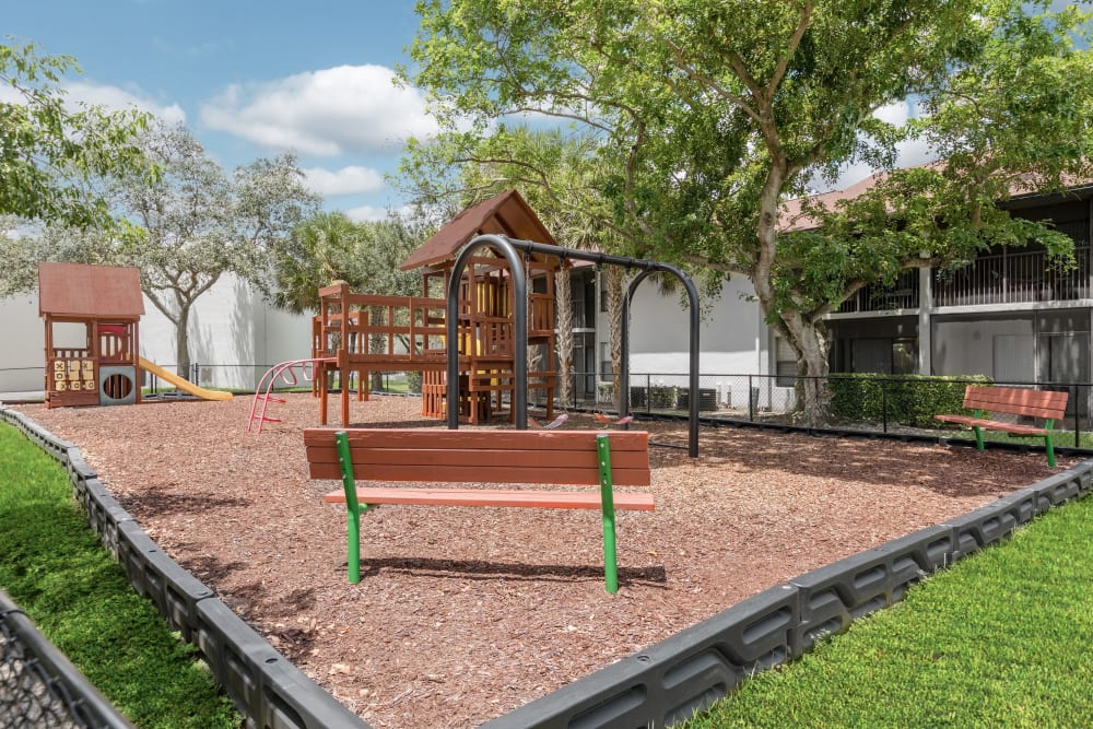Children's playground at Siena Apartments in Plantation, Florida
