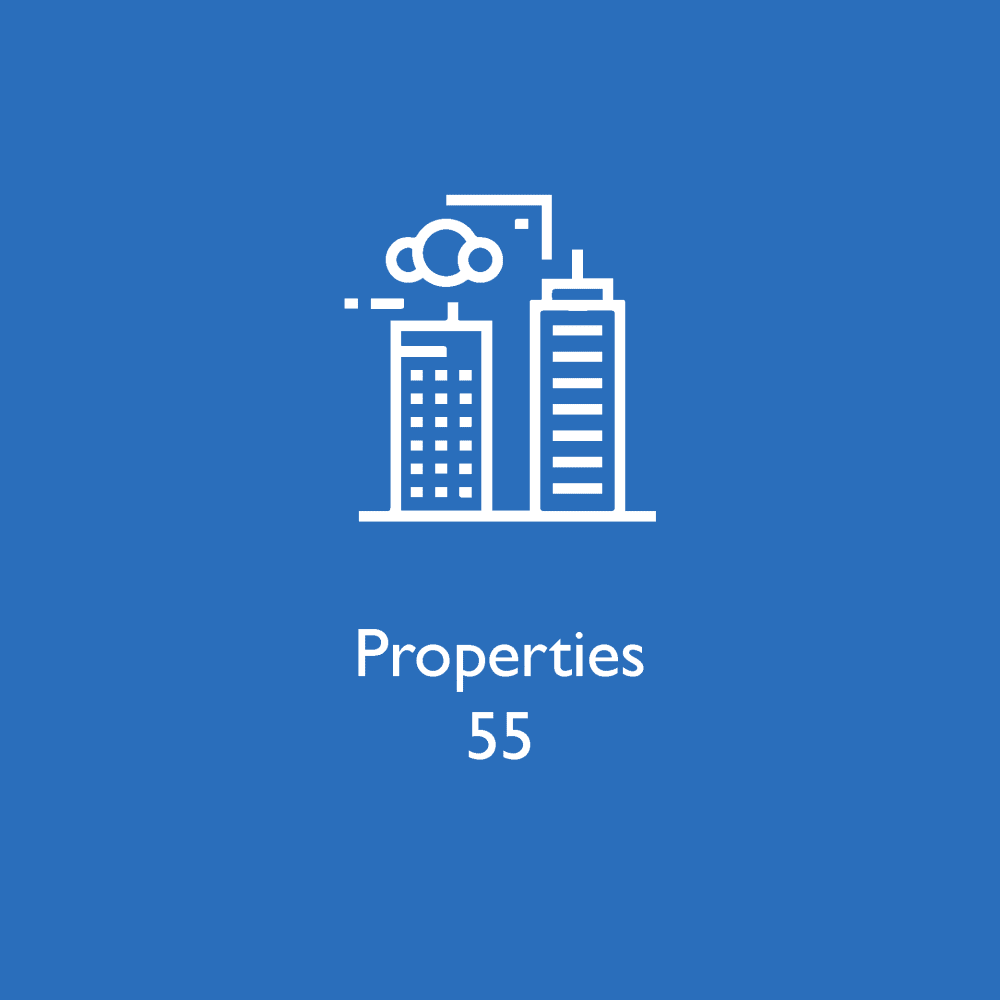 WRH Realty Services, Inc has 55 properties