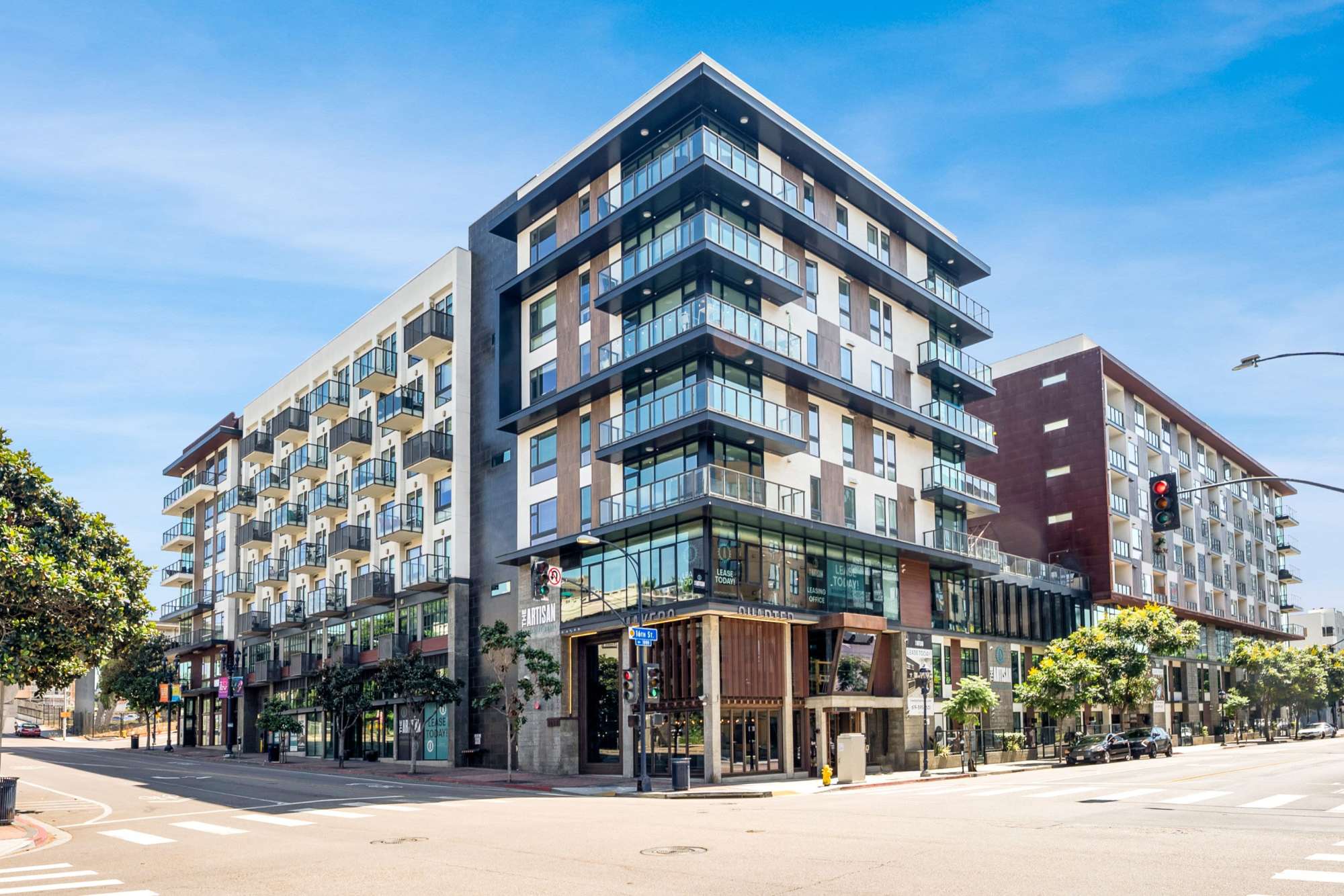 Exterior view of The Artisan in San Diego, California