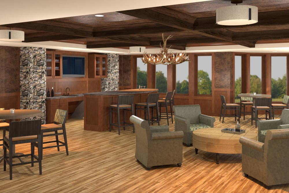 Resident pub at Willows Landing in Monticello, Minnesota.