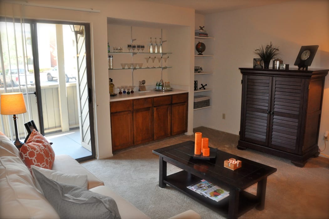 Wonderful living room at High Ridge Apartments in El Paso, Texas