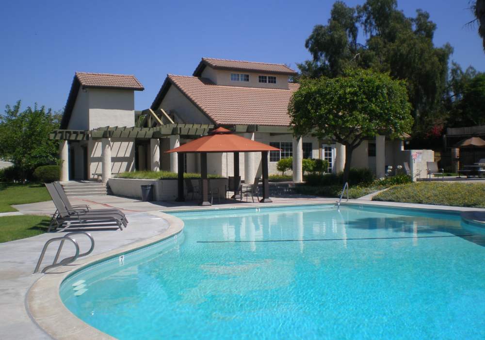 Pool area at The Hills in San Diego, California