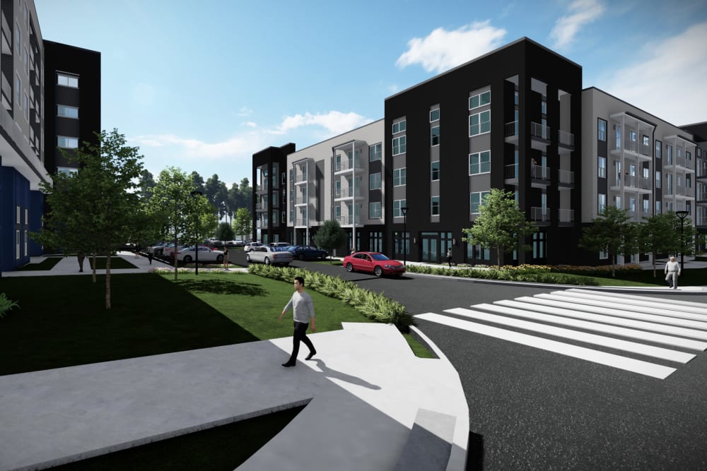 Exterior rendering of our community's neighborhood at The Enzo at Ariston in Buford, Georgia