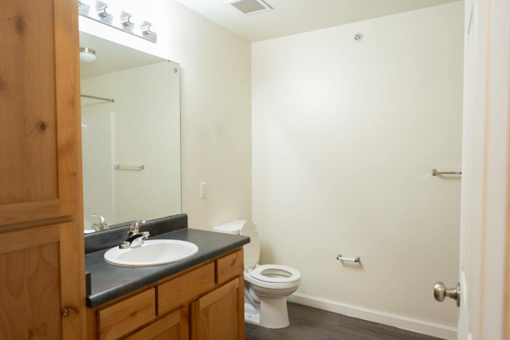 Wash area in bathroom at Shawnee Park in Shawnee, Oklahoma