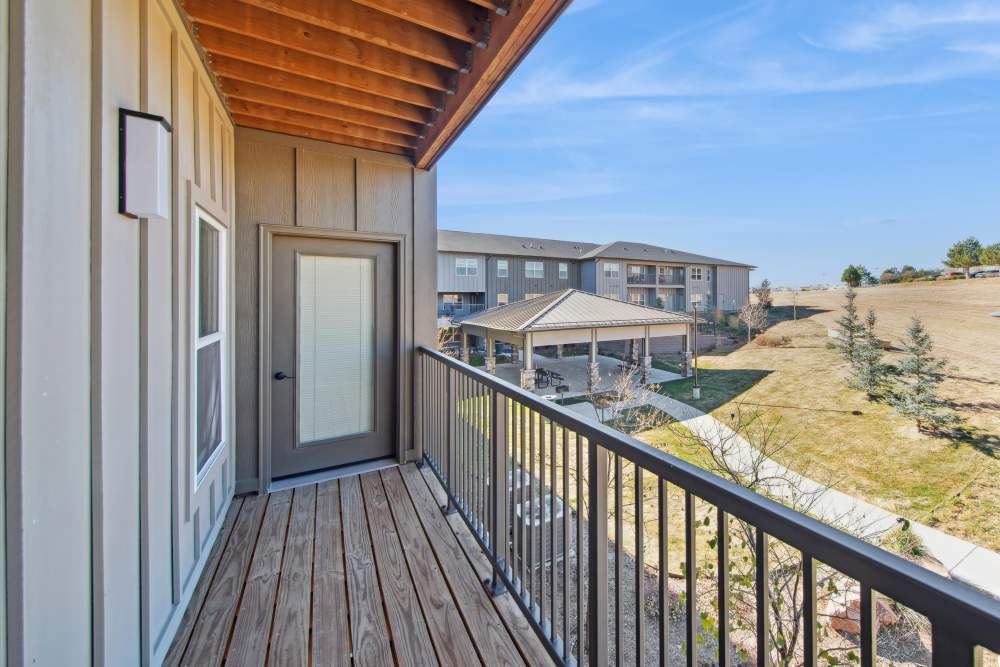 View of community from balcony at Villas At Mesa Ridge in Fountain,Colorado