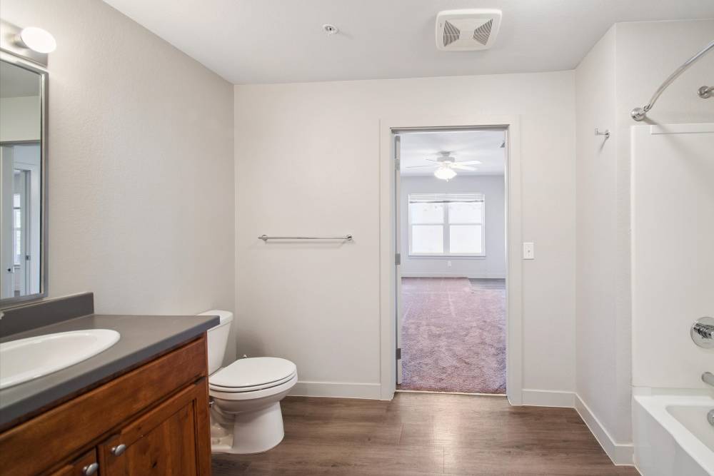 Bright bathroom at Villas At Mesa Ridge in Fountain,Colorado
