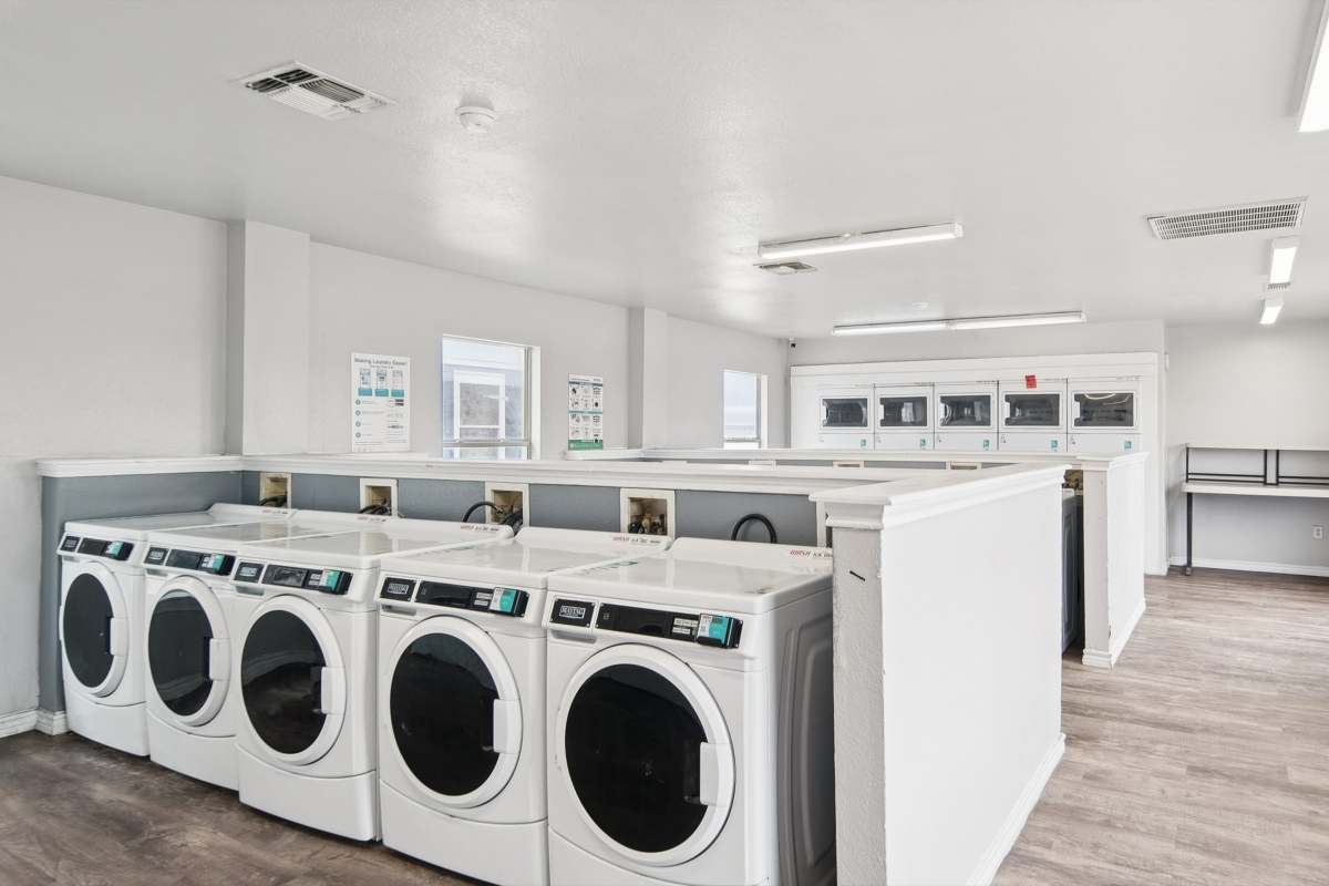 On-site laundry at Cable Ranch in San Antonio, Texas