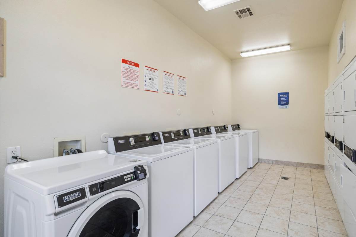 On-site laundry at Autumn Pines in Humble, Texas
