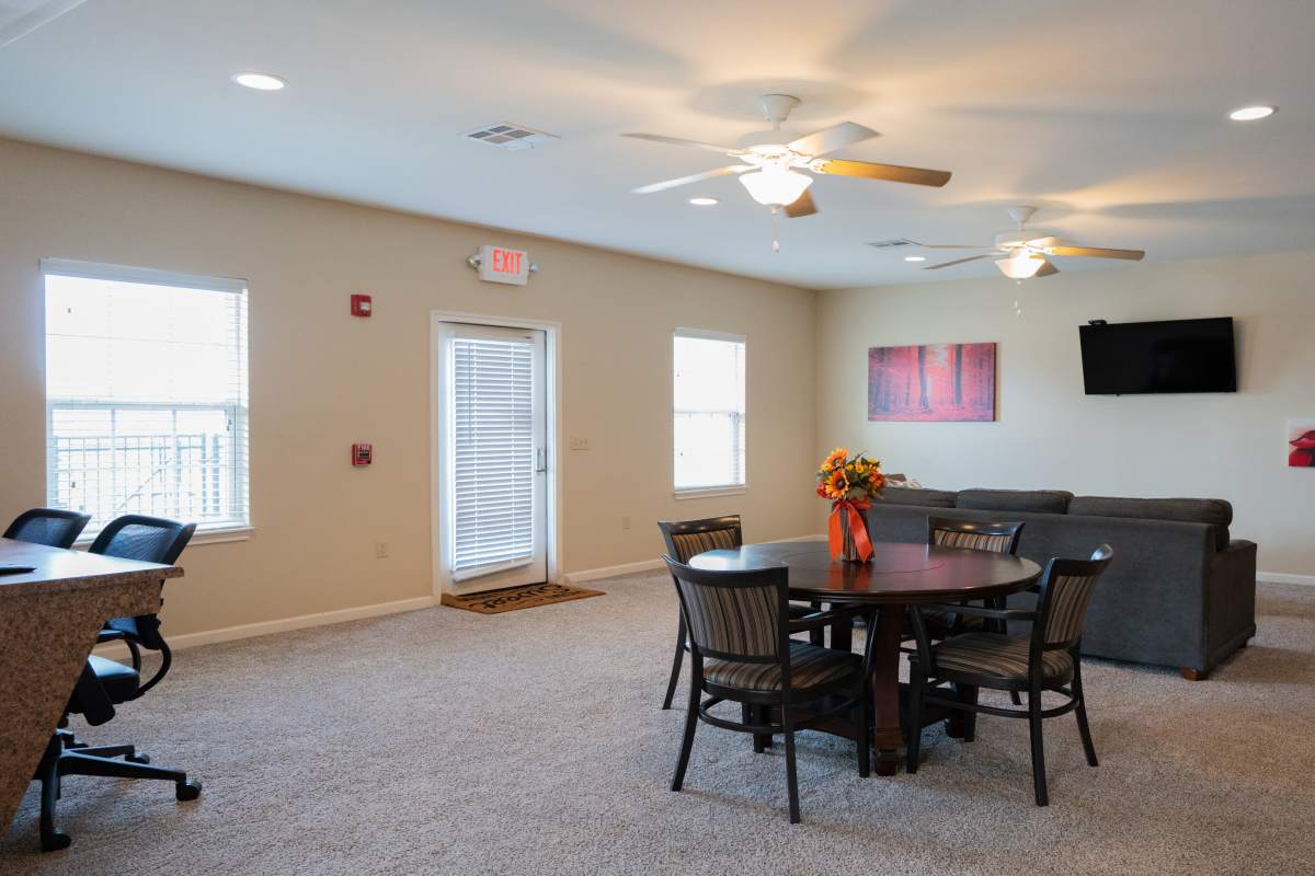 A beautiful clubhouse at Fairway Breeze in El Reno, Oklahoma