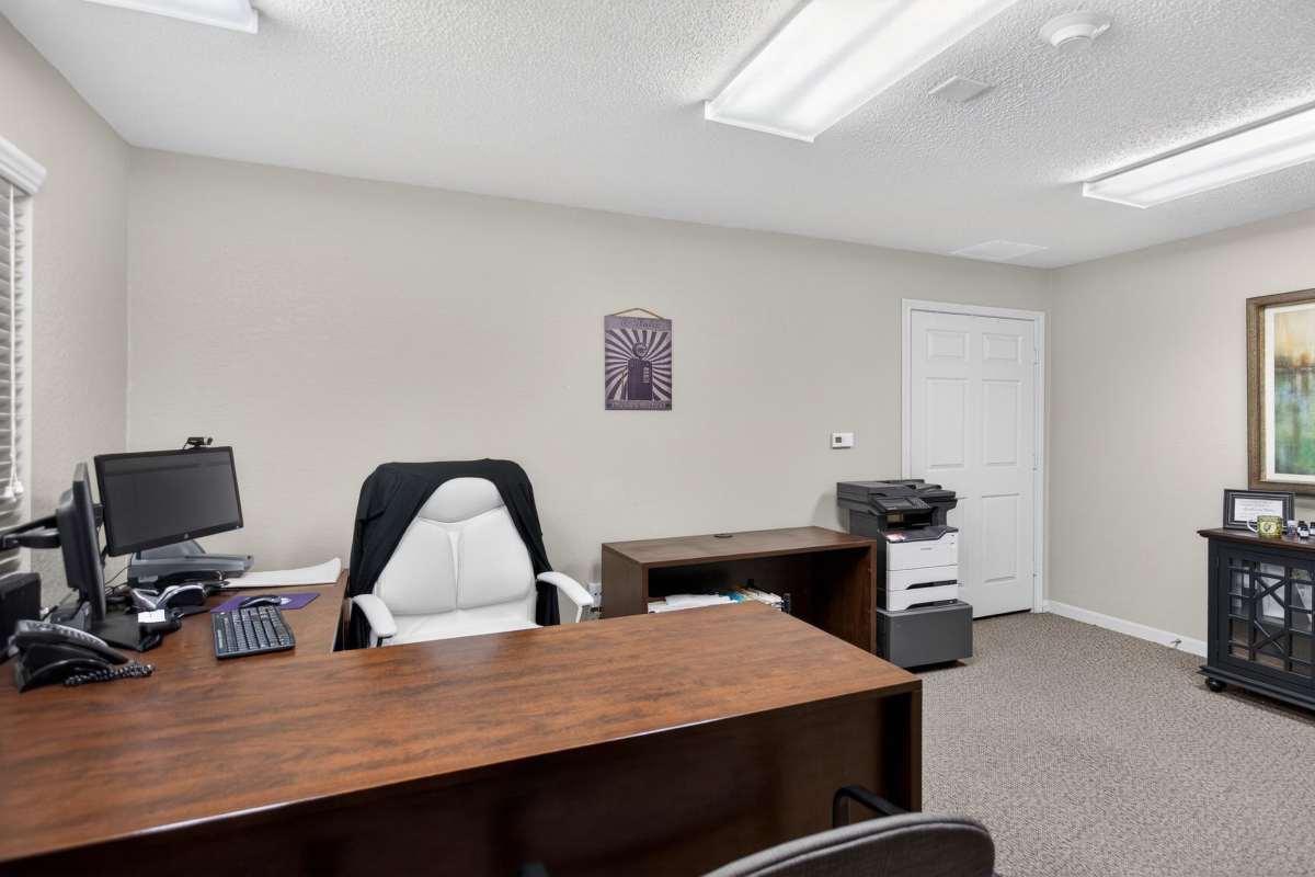 Bike storage at Birchwood Villas in Manhattan, Kansas