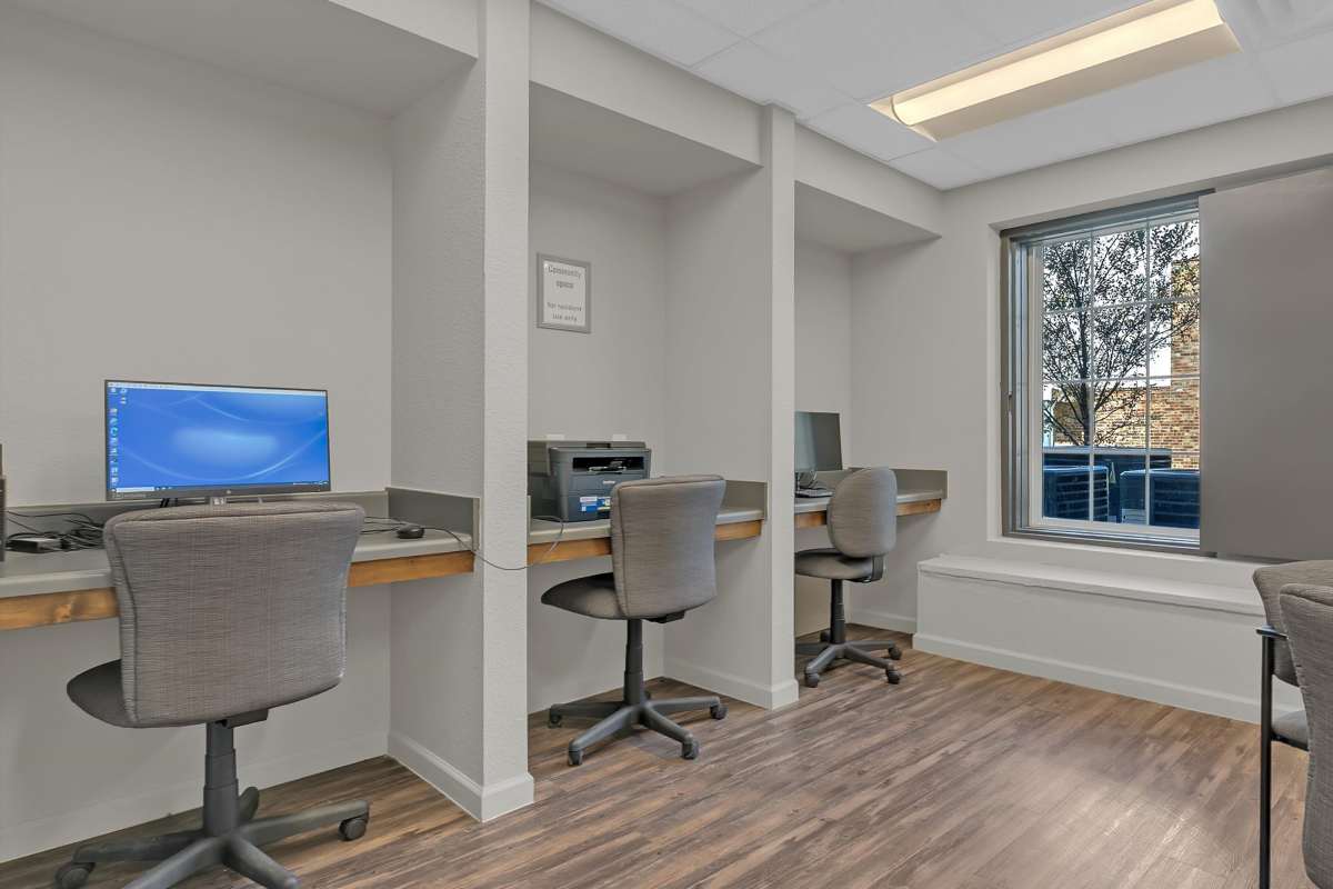Business center at Whittier Heights in Tulsa, Oklahoma