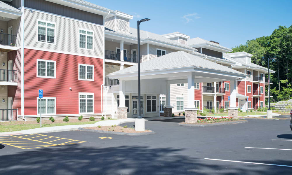 View of Keystone Place at Wooster Heights's gorgeous front facade in Danbury, Connecticut