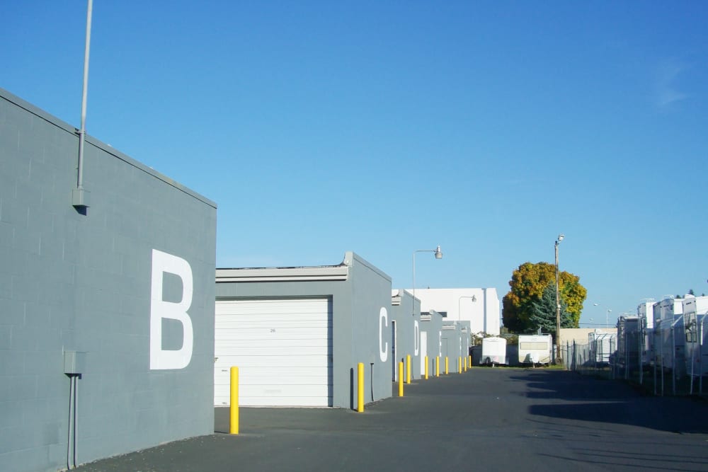 Storage unit blocks at U-Lock-It Self Storage in Vancouver, Washington