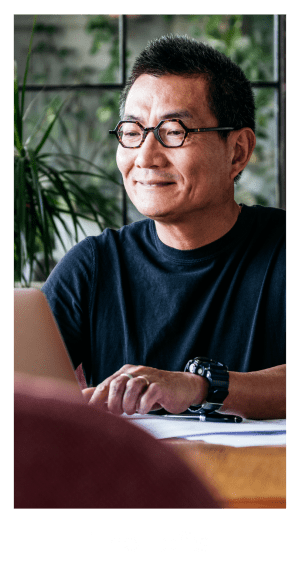 Man on computer