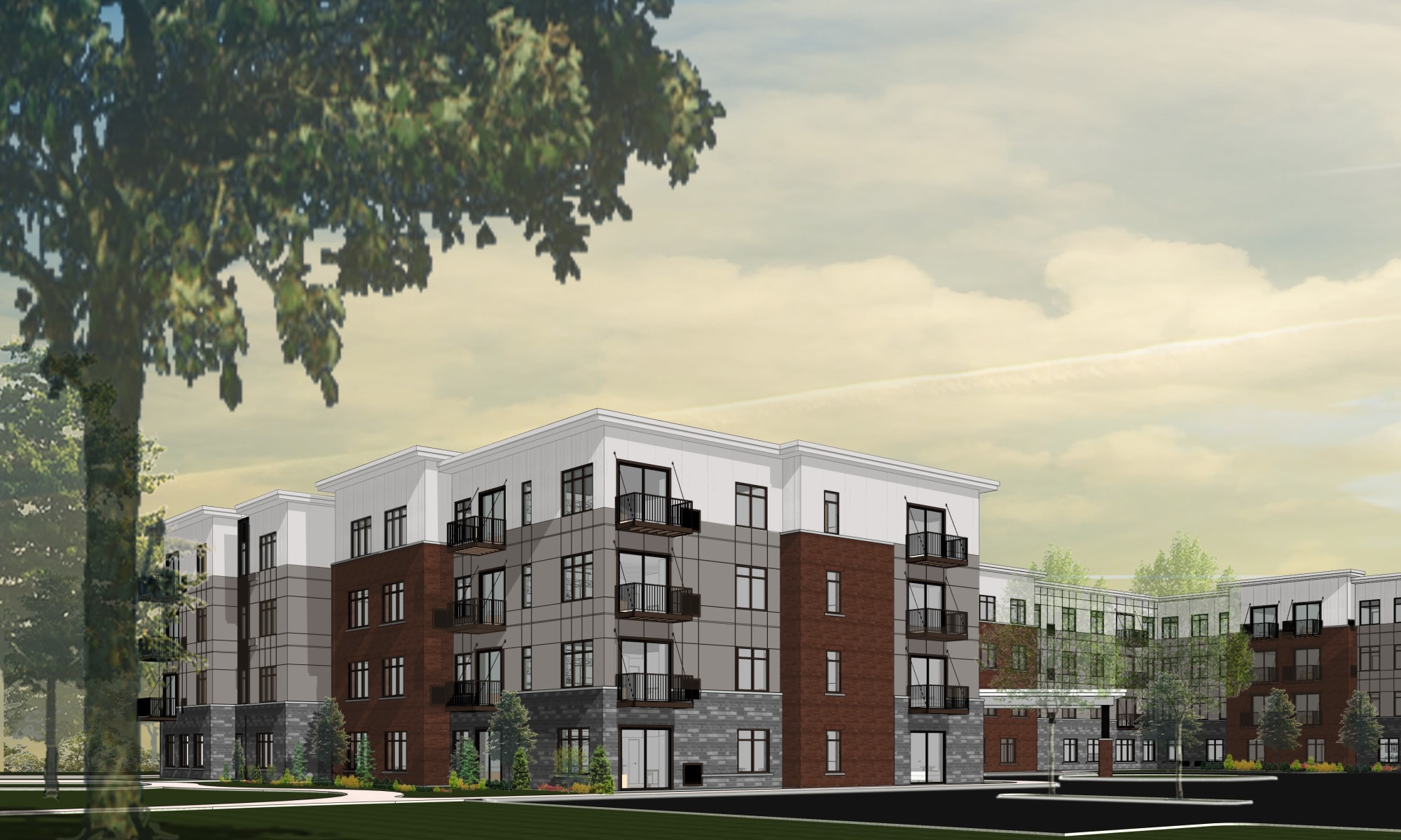 Apartment rendering at Broadwell Senior Living in Plymouth, Minnesota