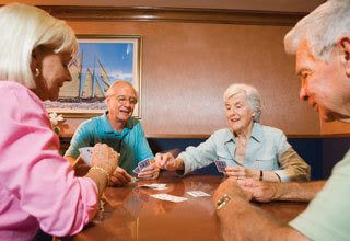 Social card game at Louisiana senior living communities