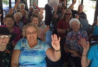 Senior living transportation options at Discovery Commons At Bradenton in Bradenton, Florida