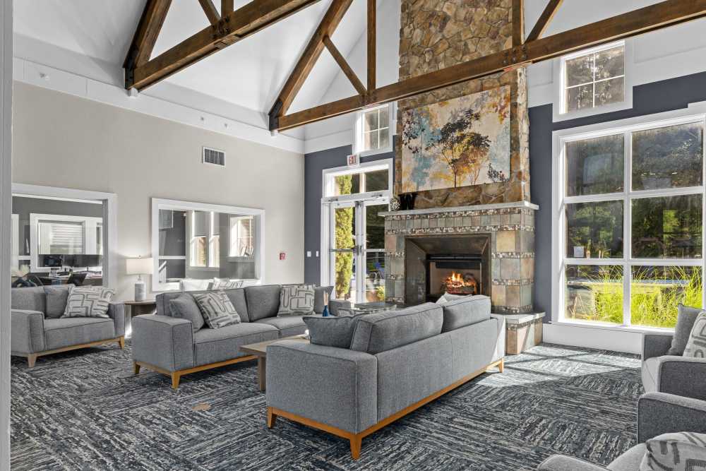 Community common area for resident use at Wildreed Apartments in Everett, Washington