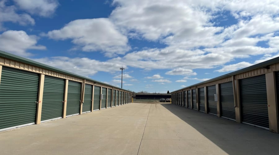 Exterior of outdoor units at KO Storage in Vermillion, South Dakota