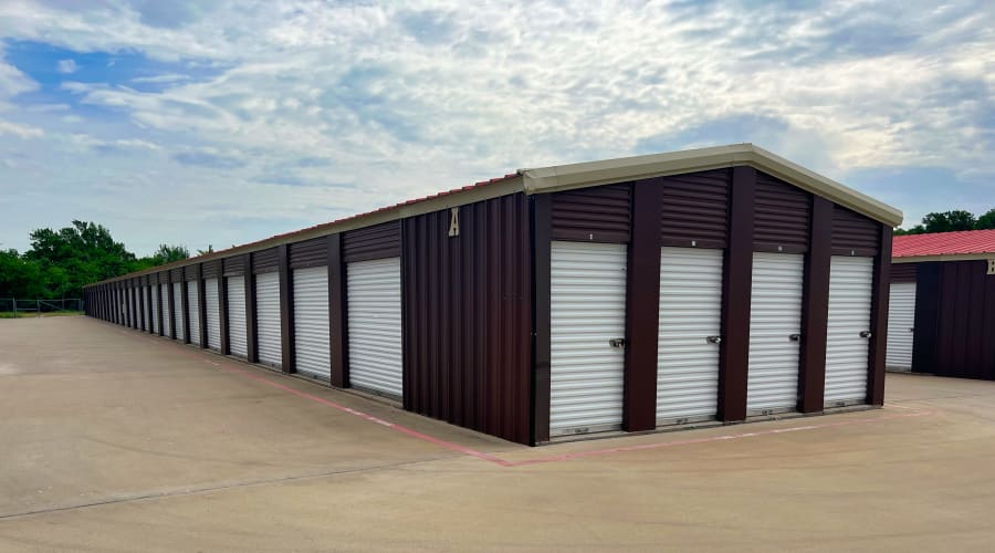 Outdoor security camera at KO Storage in Mineral Wells, Texas