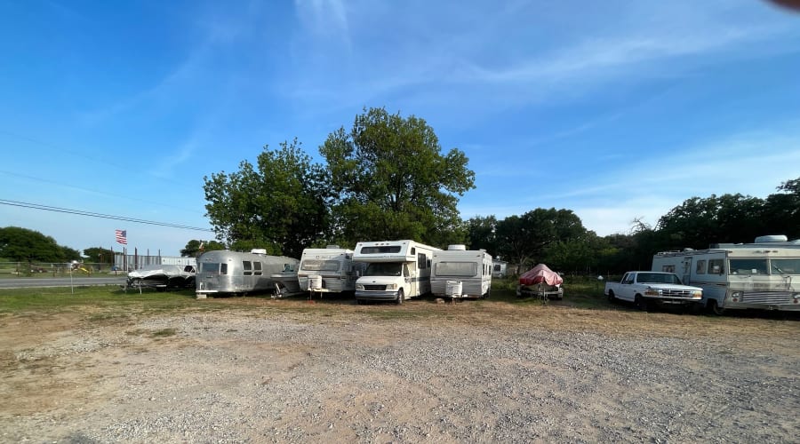 Exterior of outdoor units at KO Storage in Mineral Wells, Texas