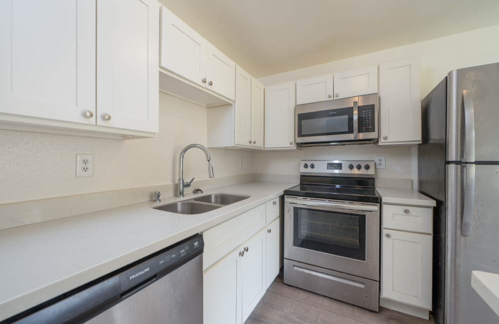 Energy-efficient appliances in kitchen at McKinley Crossing 