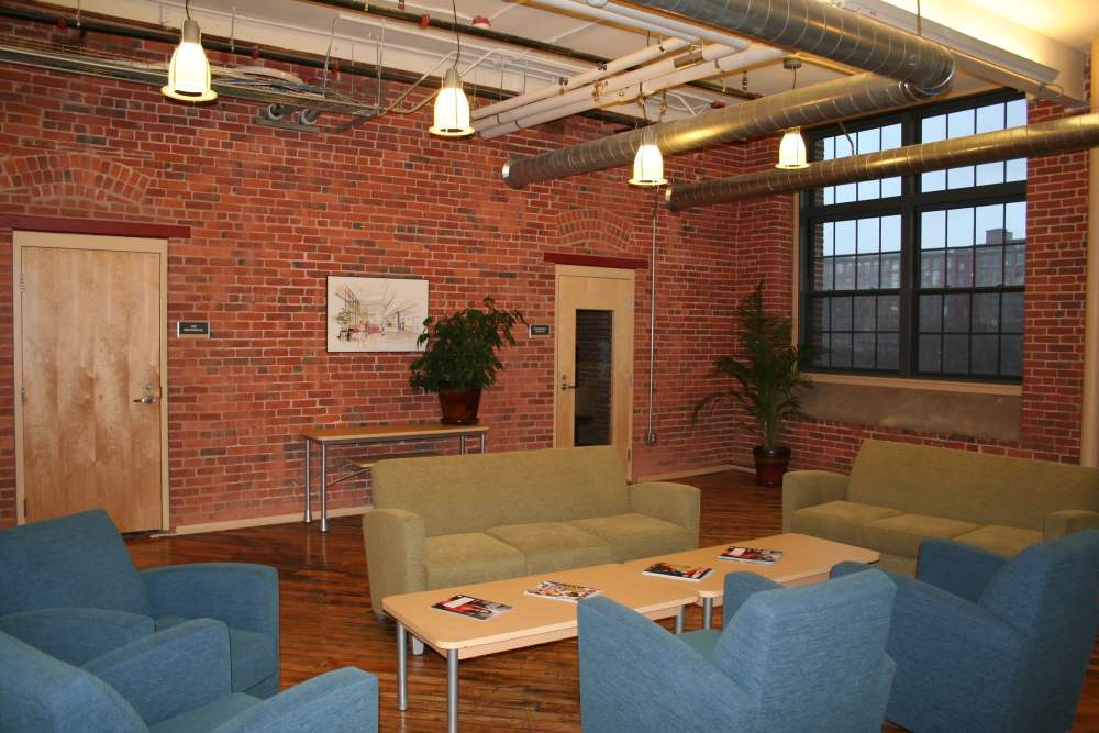 Lobby at Union Crossing in Lawrence, Massachusetts