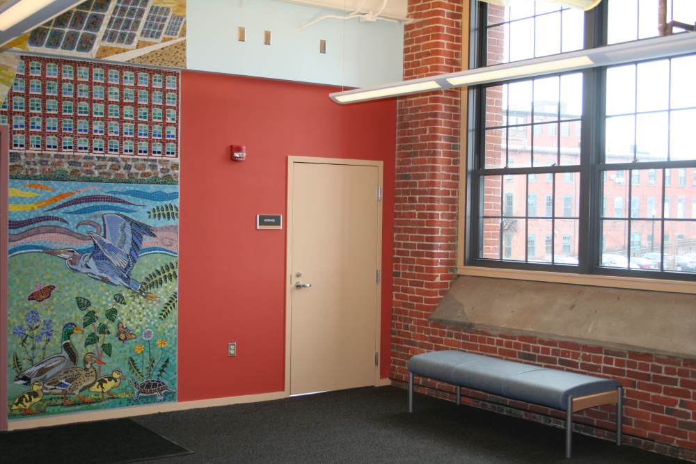 Common area at Union Crossing in Lawrence, Massachusetts