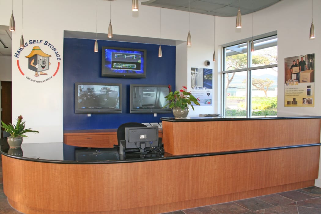 Interior view of our office at Hawai'i Self Storage in Kapolei