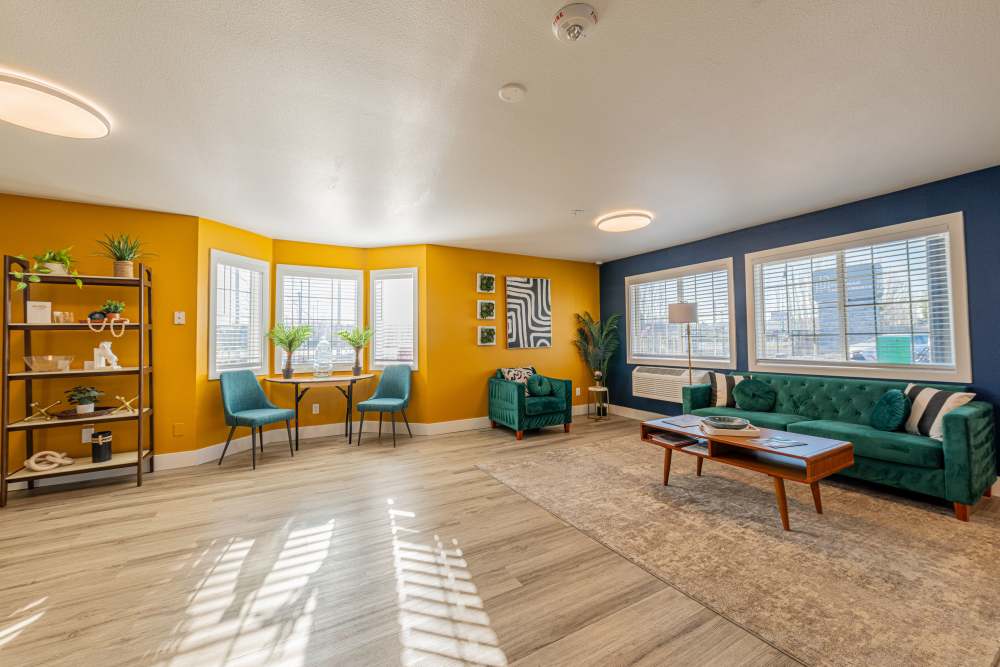 Clubhouse w/ Media & Games at Pinnacle Apartments in Fife, Washington