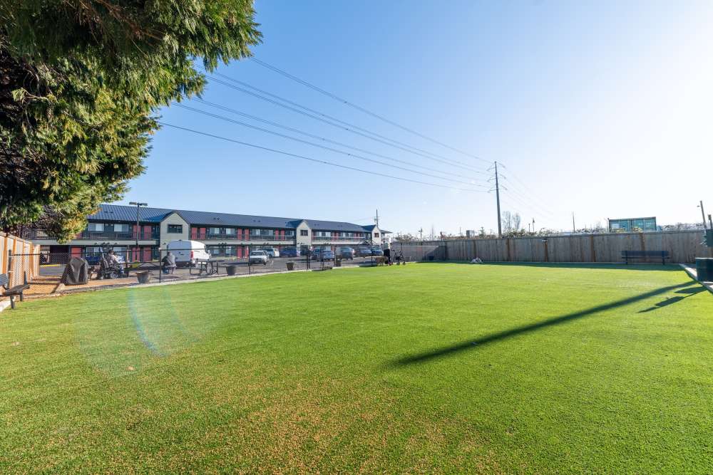 Resident dog park Pinnacle Apartments in Fife, Washington