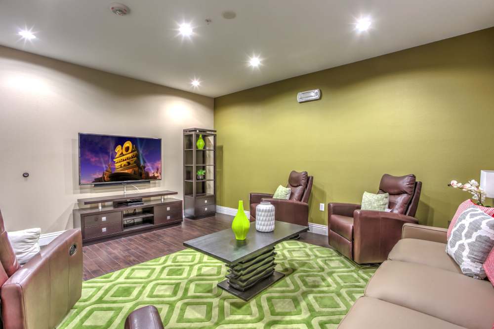 TV room at Ensemble in Las Vegas Nevada