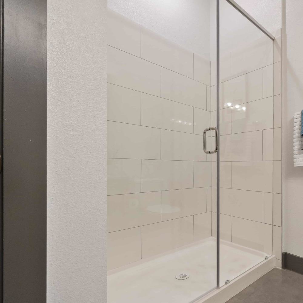 Shower at Millennium Place in Corinth, Texas