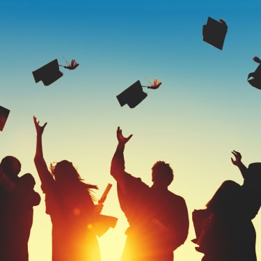Resident graduating at Rock Creek Commons