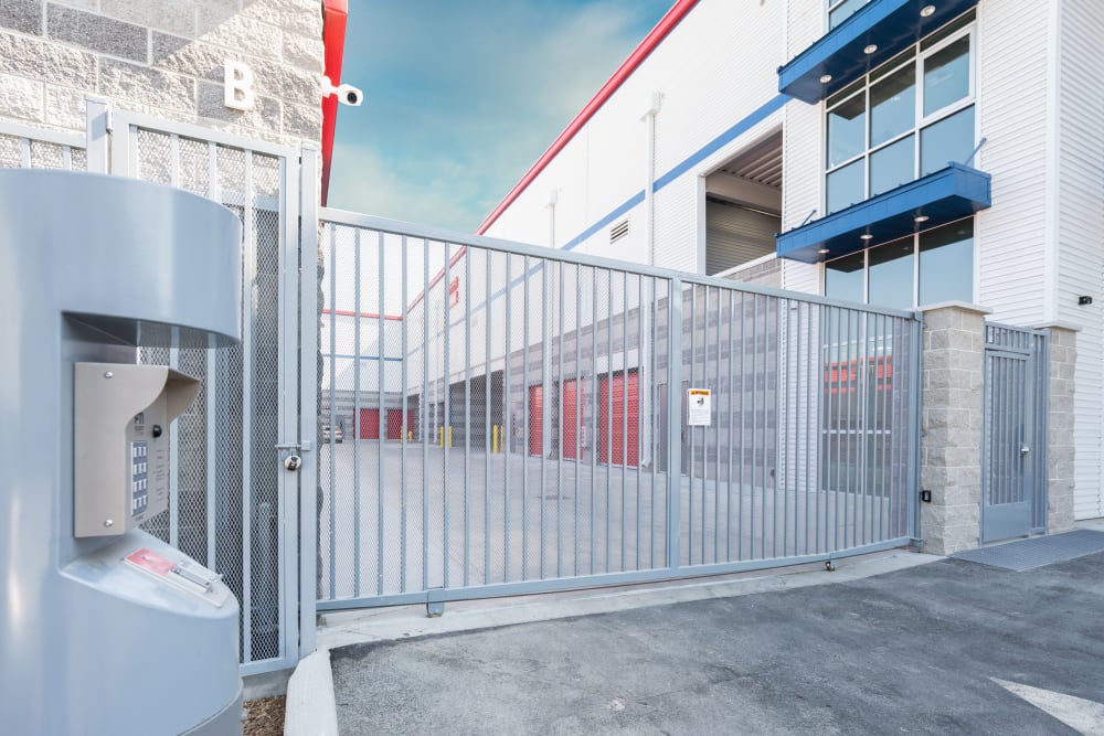 Secure and fully fenced grounds at Trojan Storage of San Jose Montecito in San Jose, California