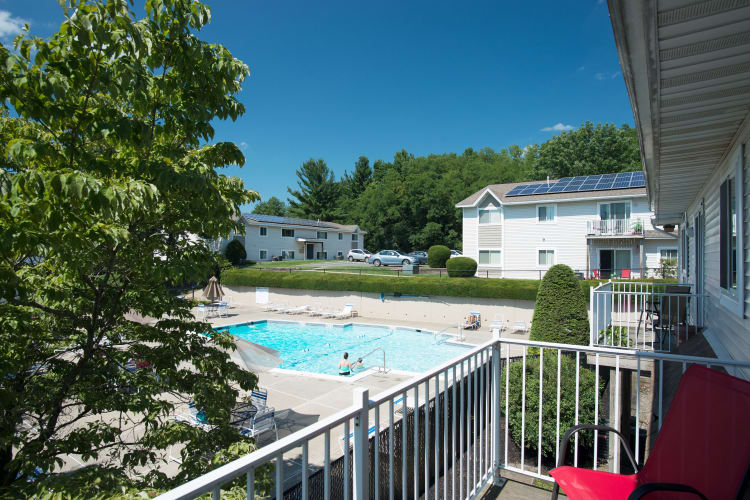 Private Balcony of Horizon Ridge Apartments in East Greenbush