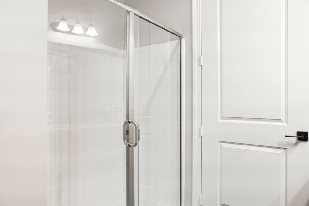 Shower at Boulders at Overland Park Apartments in Overland Park, KS