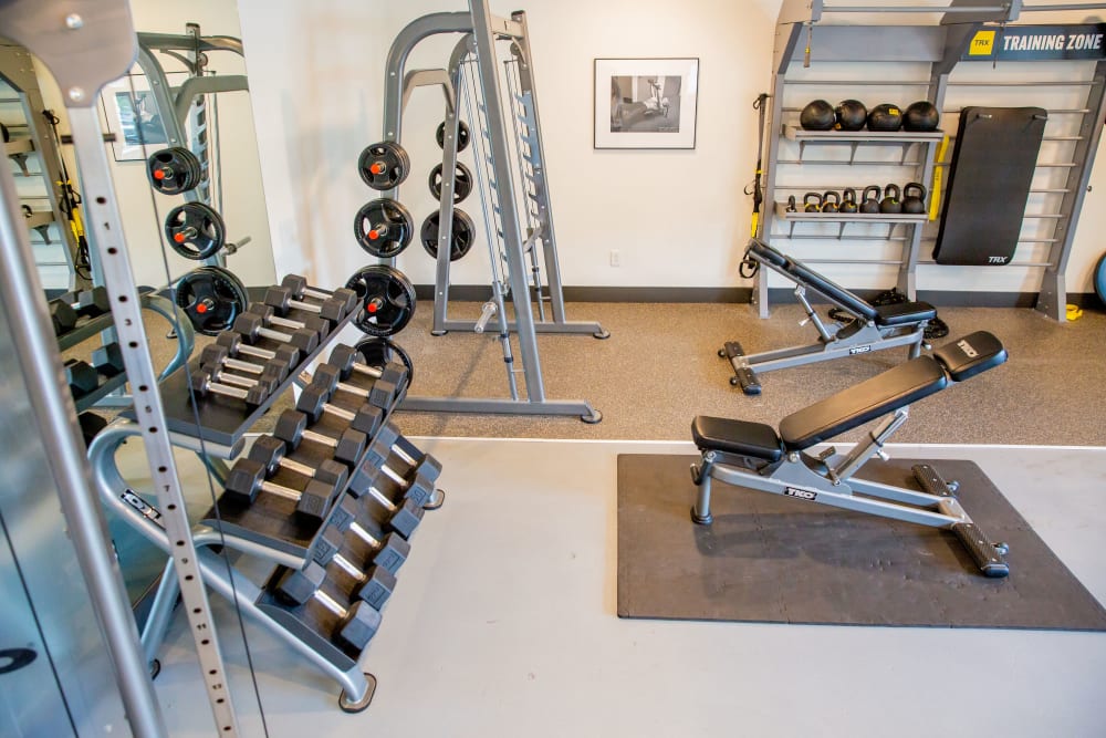 Fitness center at Belcourt Park in Nashville, Tennessee