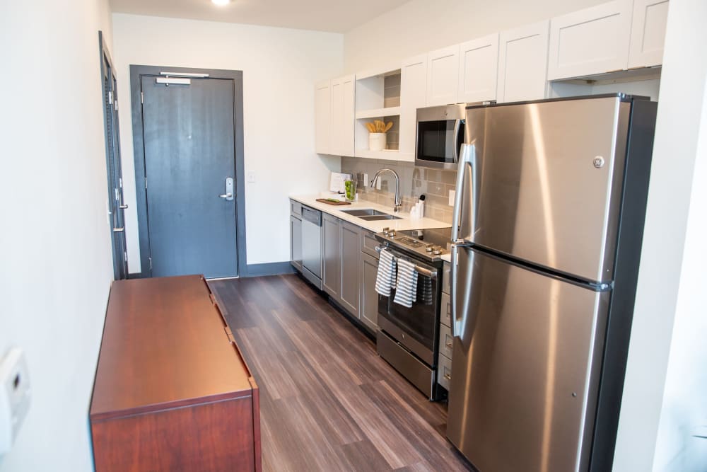 Modern kitchen at Belcourt Park in Nashville, Tennessee