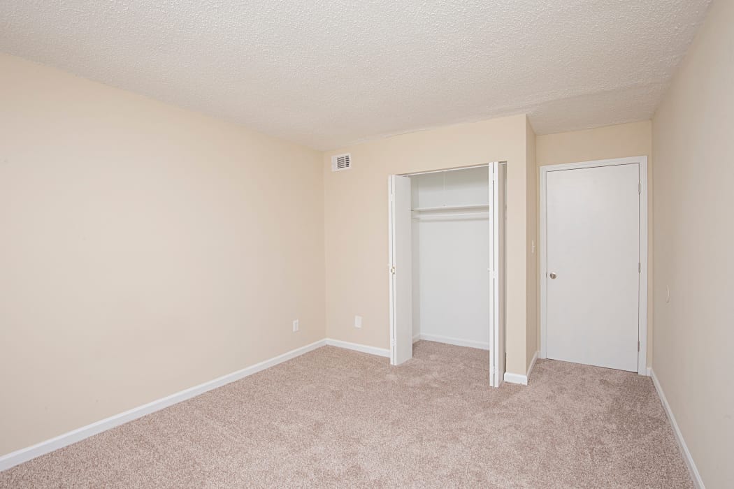 Model bedroom at Avondale Reserve in Avondale Estates, GA