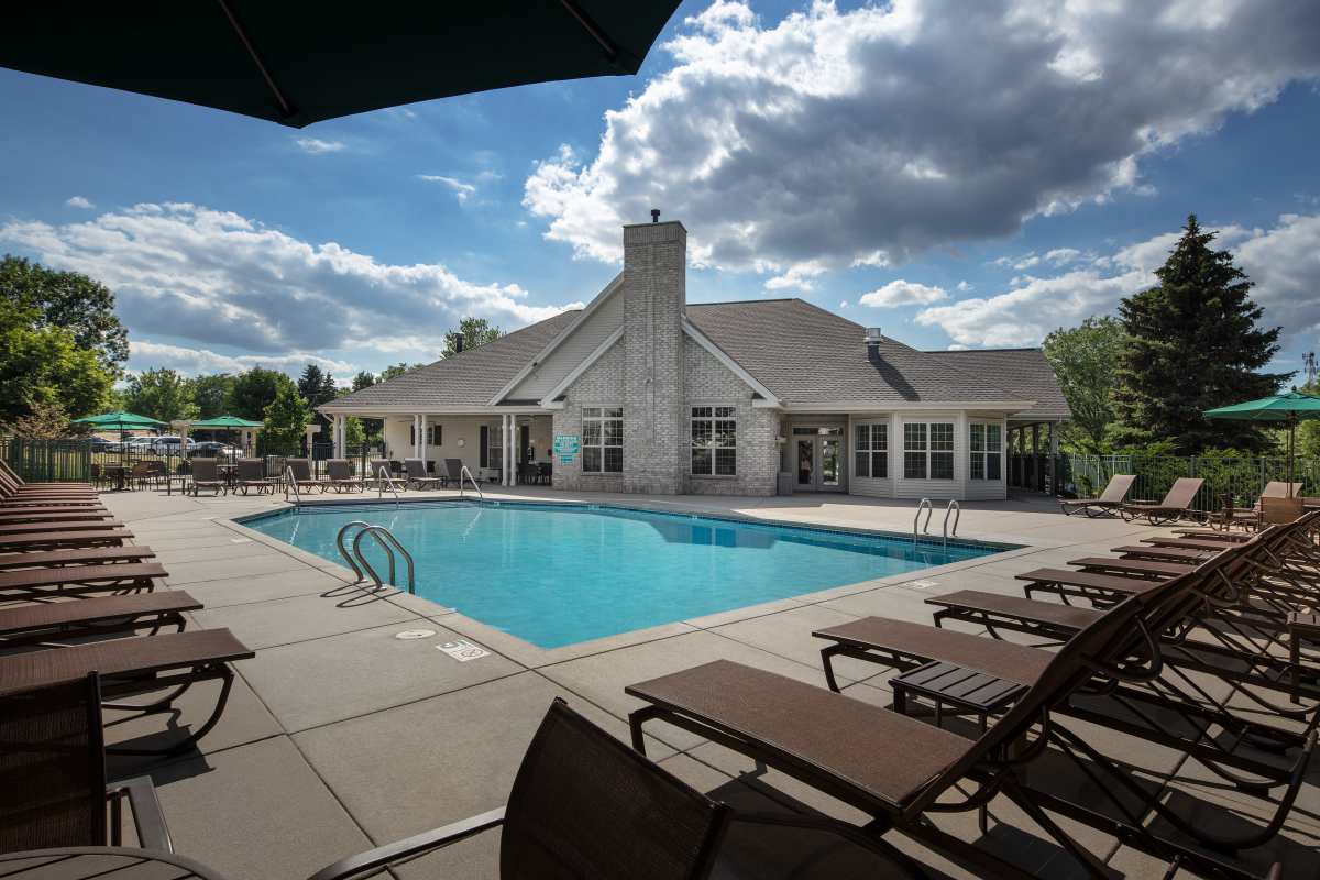 Swimming pool at Quail Run in Middleton, Wisconsin
