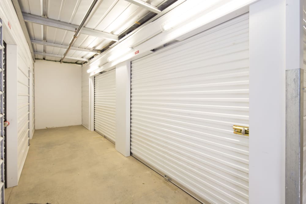 Large interior units at Trojan Storage of Elk Grove in Elk Grove, California