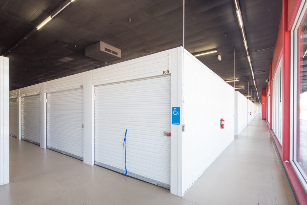 Indoor climate-controlled units at Trojan Storage of Sacramento in Sacramento, California