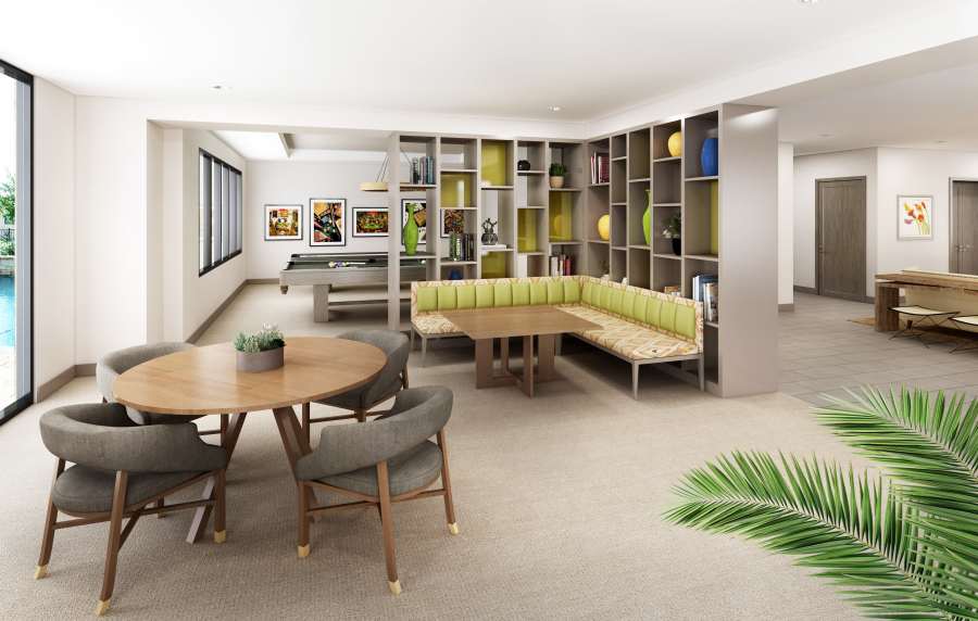 Inviting living space with modern seating and stylish decor at Messina Luxury Apartments in New Smyrna Beach, Florida