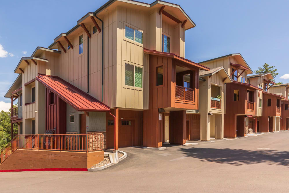 Exterior of main building at Mountain Trail in Flagstaff, Arizona