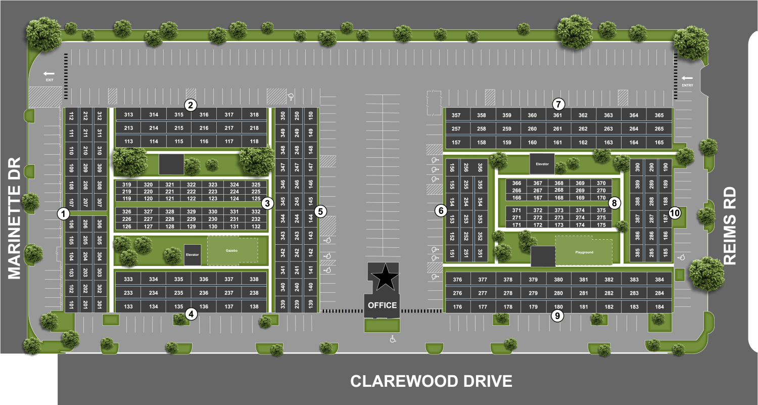 SiteMap at Sharpstown Manor in Houston, Texas