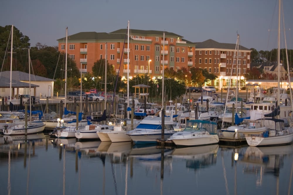 Marina near Village Square Apartments in Norfolk, Virginia