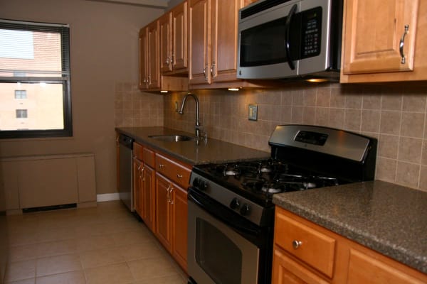 Kitchen model at Chilton Towers in Elizabeth, NJ