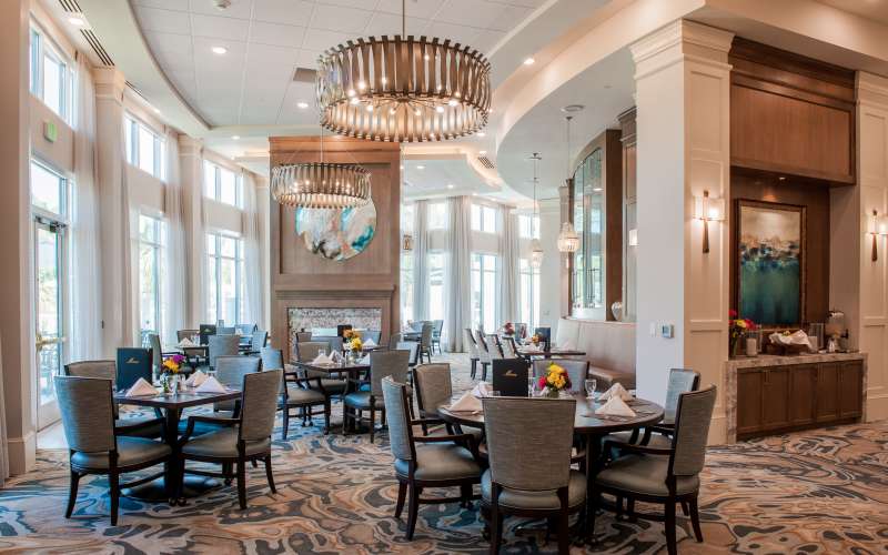 Spacious dining area at The Barclay at Santa Rosa Beach in Santa Rosa Beach, Florida